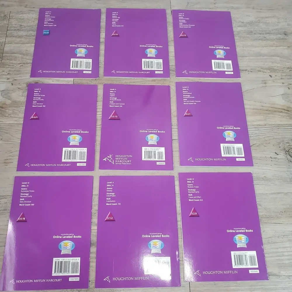 Lot of 63 Houghton Mifflin 3rd Grade Leveled Readers Homeschool Books Paperback